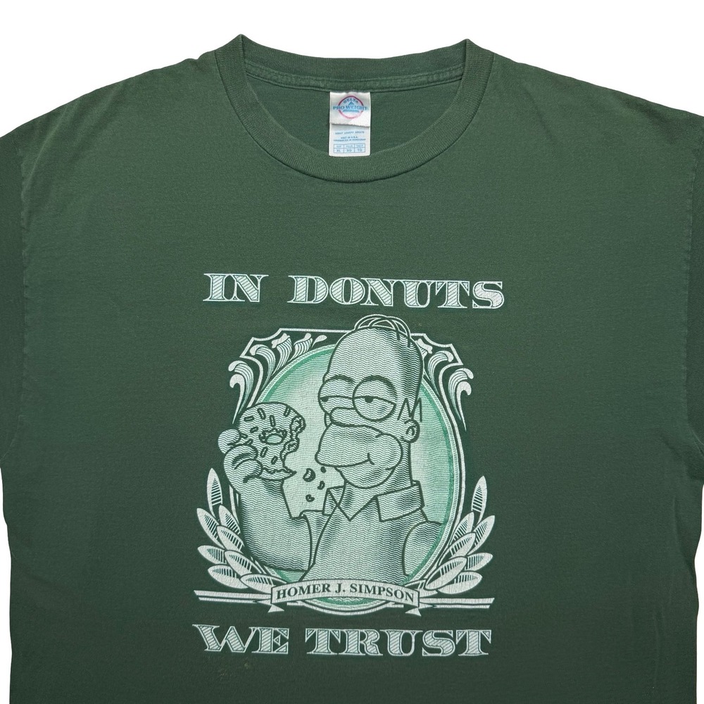 Vintage Homer Simpson x In donuts‎ we trust funny shirt